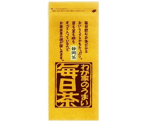 静岡県産お徳用荒づくり茶 わが家のうまい毎日茶　250ｇ